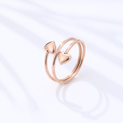 Jewelry Simple Style Geometric 304 Stainless Steel Polishing Open Rings
