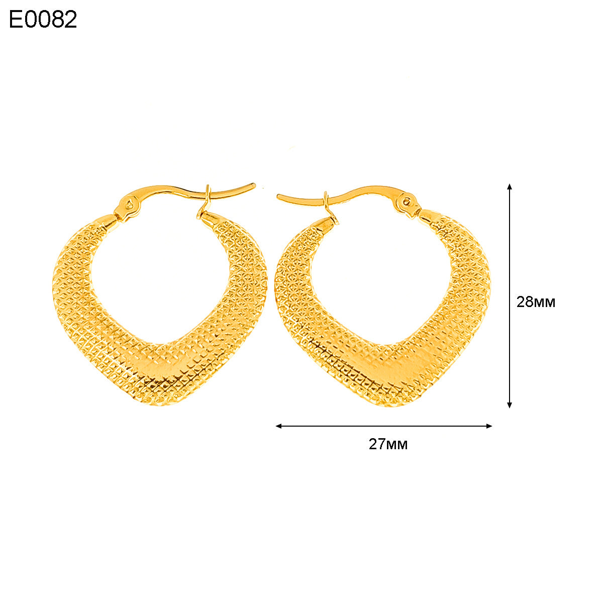 1 Pair Basic Simple Style Classic Style U Shape Geometric Round Plating Titanium Steel Earrings