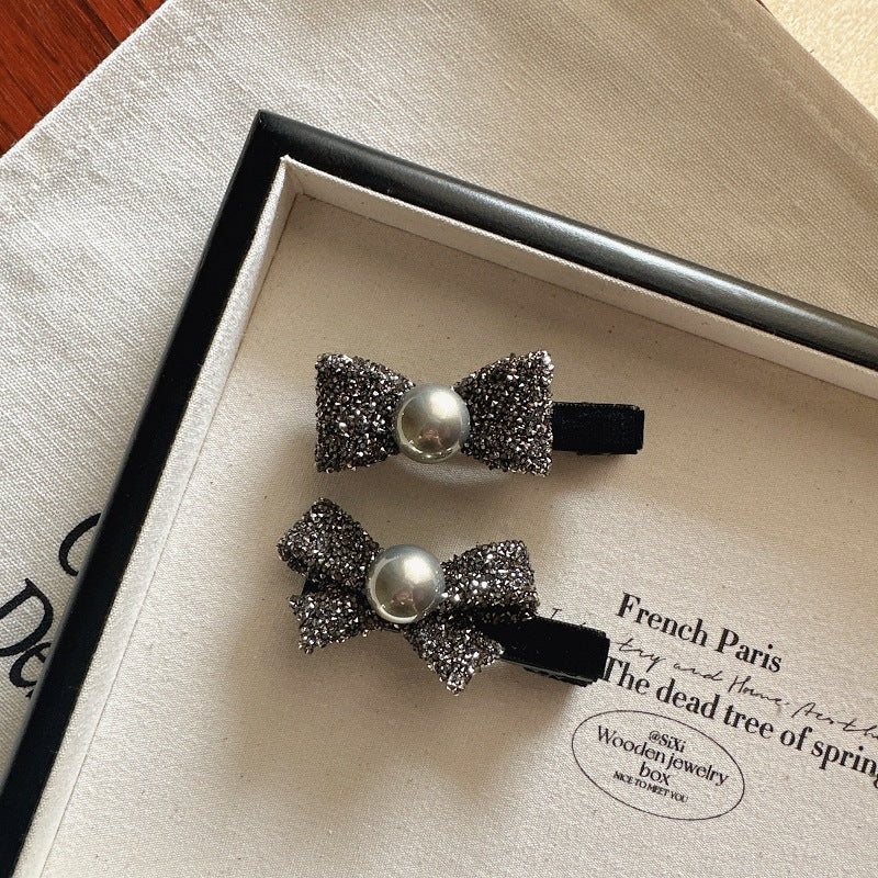 Women's Elegant Bow Knot Rhinestone Hair Clip