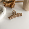 new milk tea coffee color clip elegant temperament hairpin simple hair accessories
