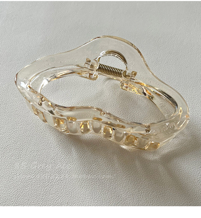 Women's French Style IG Style Solid Color Plastic Spray Paint Hair Claws