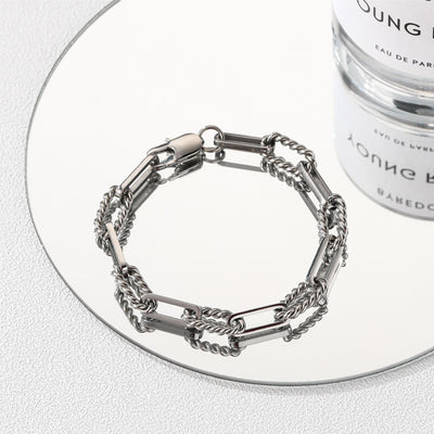 Jewelry Simple Style Classic Style Geometric Titanium Steel Polishing Necklace