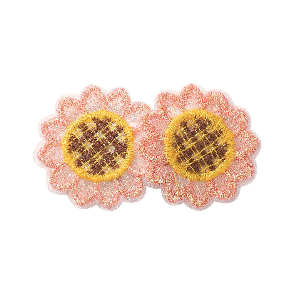 Kid'S Cute Pastoral Sunflower Flower Hair Clip