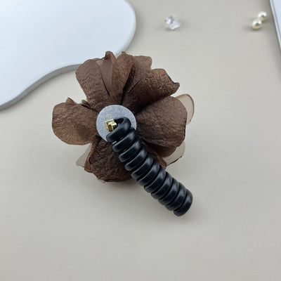 Women's Sweet Simple Style Flower Plastic Cloth Hair Tie