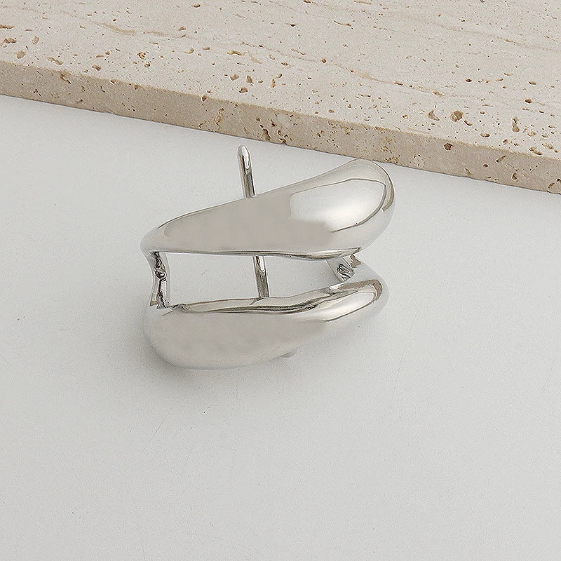 Women's Simple Style Classic Style Solid Color Alloy Polishing Hair Clip