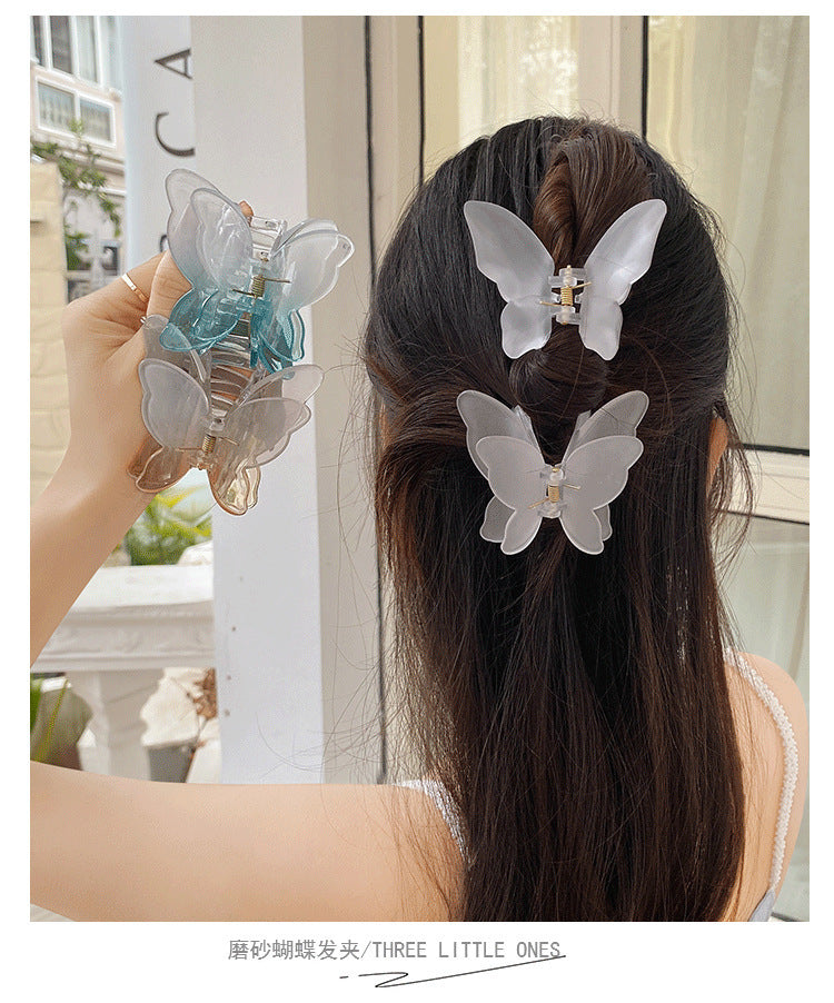 Women's Sweet Simple Style Butterfly Arylic Hair Claws