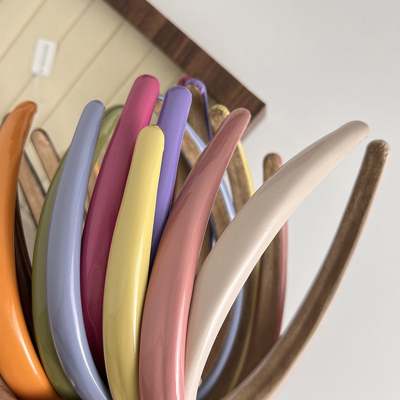 fashion solid color plastic hair band