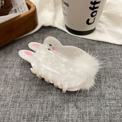 women's cute rabbit acetic acid sheets hair claws