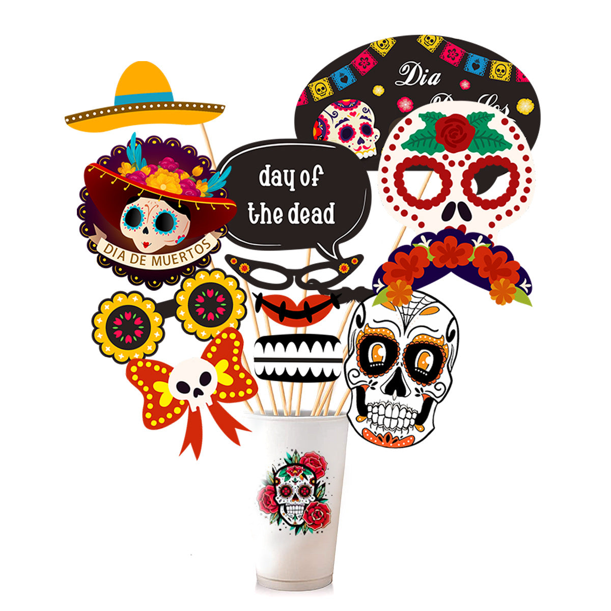 Hip-Hop Retro Color Block Paper