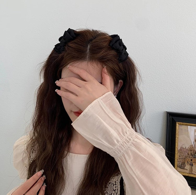 Women's Elegant Bow Knot Satin Hair Claws