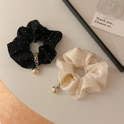 Women's Casual Sweet Solid Color Cloth Hair Tie