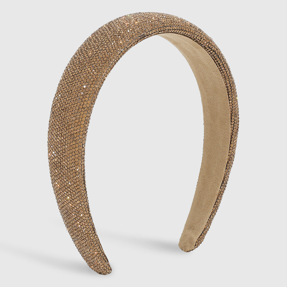 fashion solid color rhinestone handmade hair band 1 piece