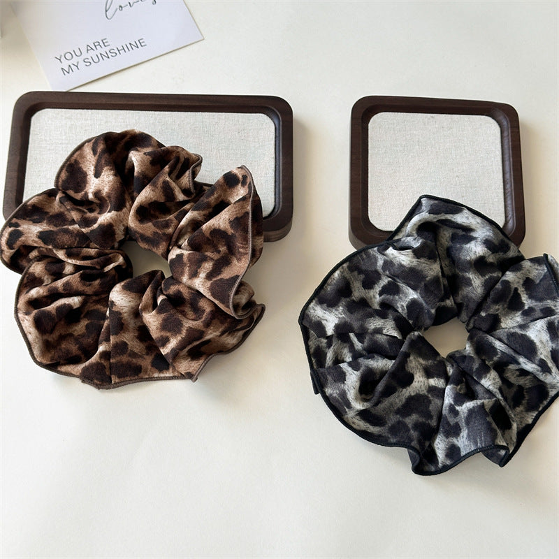 Women's Retro Leopard Cloth Hair Tie