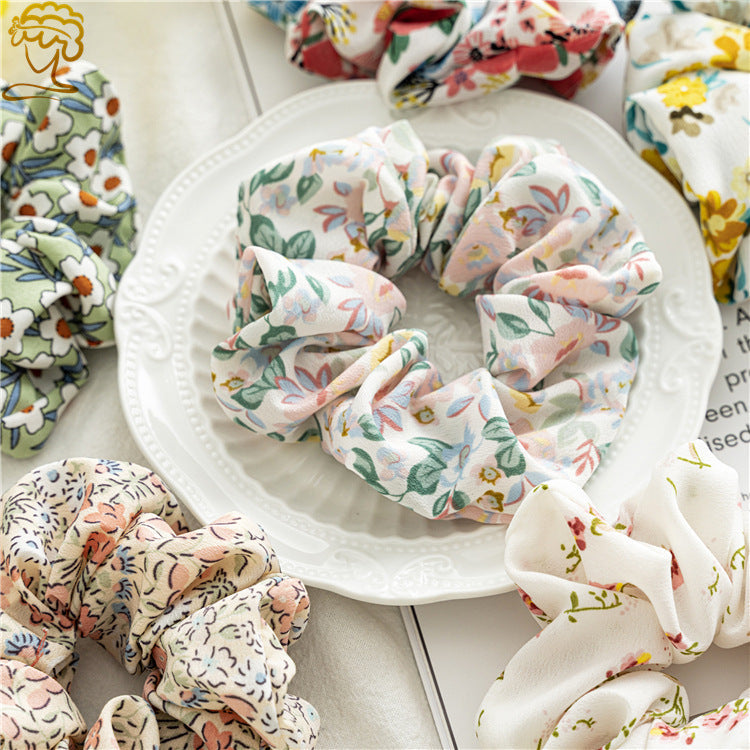 fashion flower cloth hair tie 1 piece