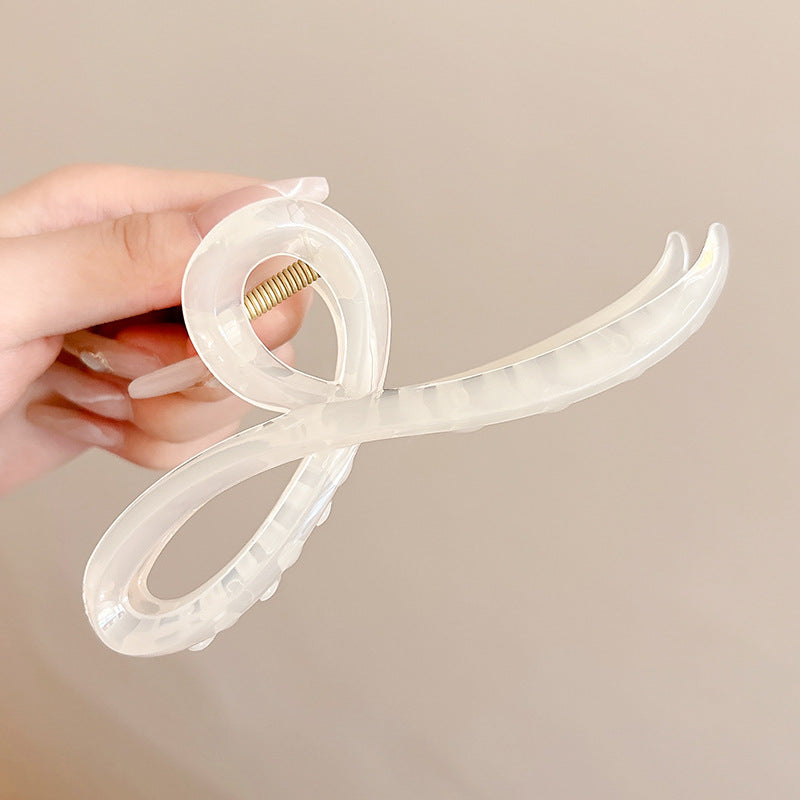 Cute love grab clip girl 2025 new popular high-end disc hair shark clip hairpin hair card headdress