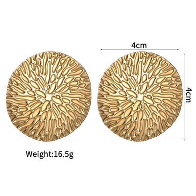 Jewelry Modern Style Classic Style Heart Shape Flower 304 Stainless Steel Plating Rings Earrings