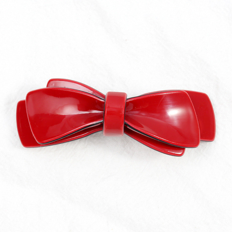 Women's Princess Sweet Bow Knot Arylic Hair Clip
