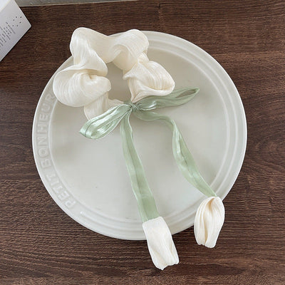 Women's IG Style Sweet Flower Bow Knot Cloth Hair Tie