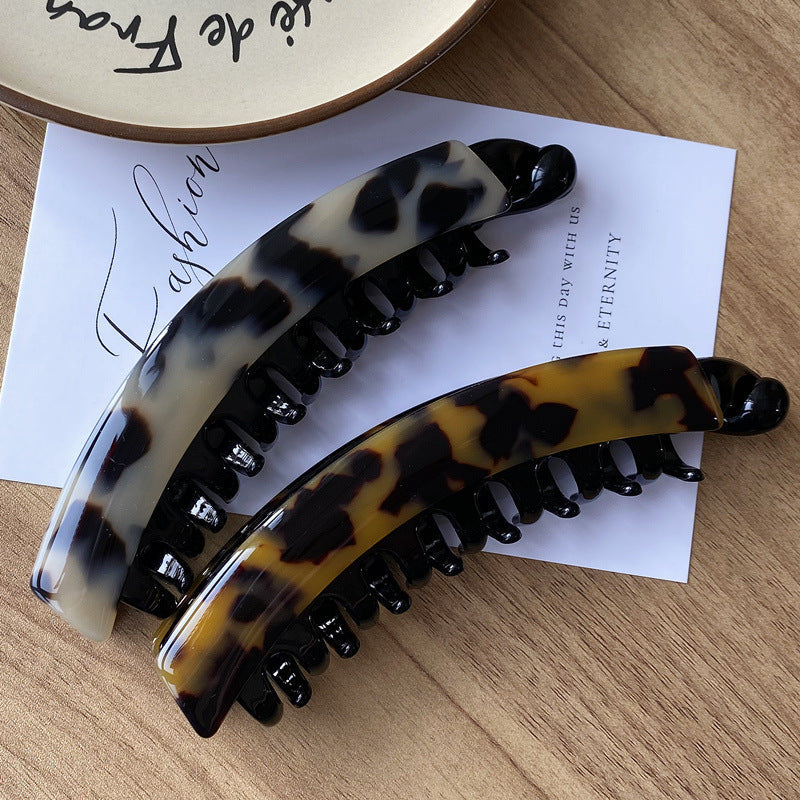 Women's Retro Simple Style Color Block Leopard Acetic acid sheets Hair Clip