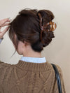 Women's Elegant Solid Color Plastic Stoving Varnish Hair Claws