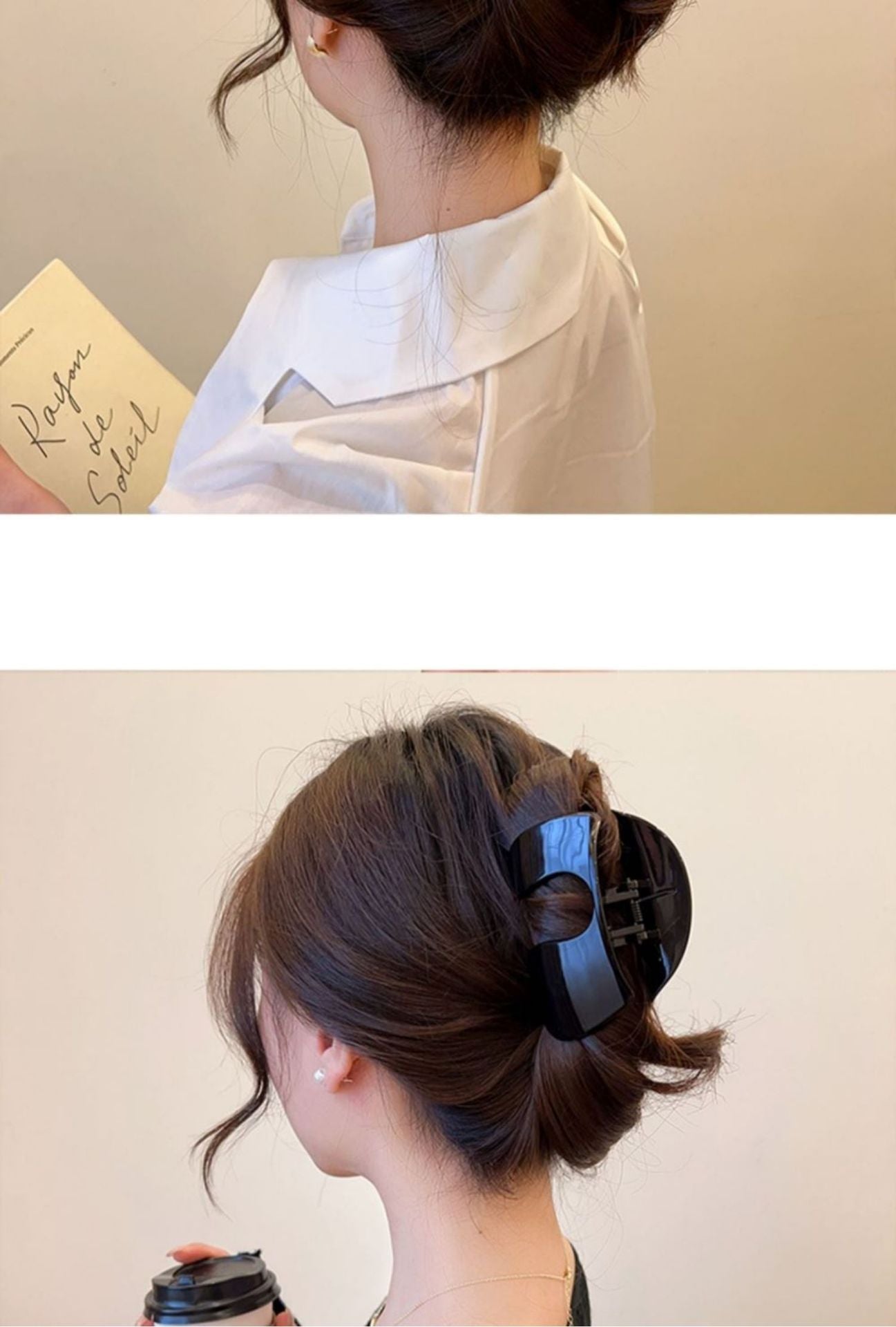 women's ig style geometric plastic stoving varnish hair claws