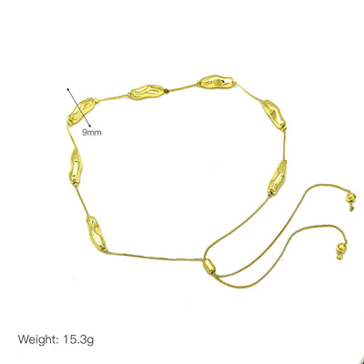 Copper 18K Gold Plated Plating Geometric Pendant Necklace