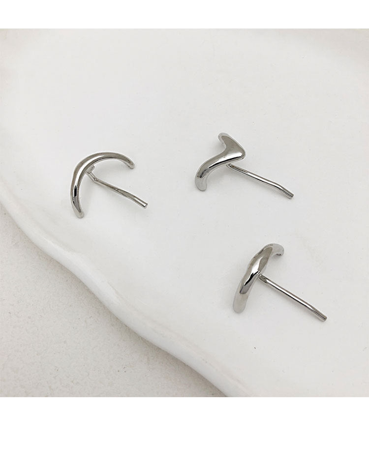 women's retro solid color alloy plating hair buckle