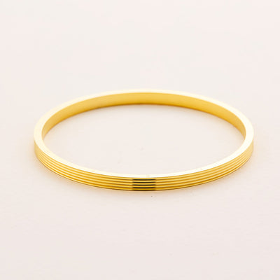 Casual Simple Style Solid Color Titanium Steel Bangle In Bulk