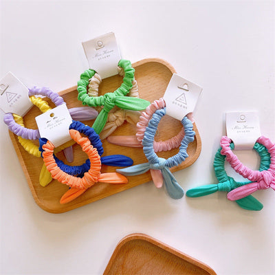 Kid'S Cute Simple Style Solid Color Cloth Hair Tie