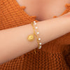 IG Style Sweet Heart Shape 304 Stainless Steel 18K Gold Plated Bracelets In Bulk