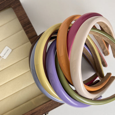 fashion solid color plastic hair band