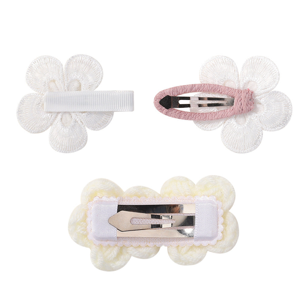Kid'S Sweet Flower Cloth Hair Clip