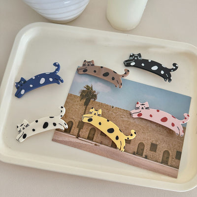 Women's Cute Cat Arylic Hair Clip