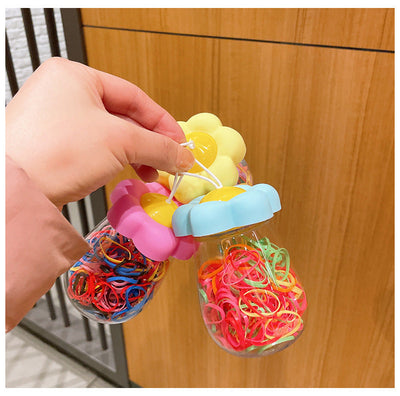 simple style colorful flower plastic polishing rubber band 1 piece