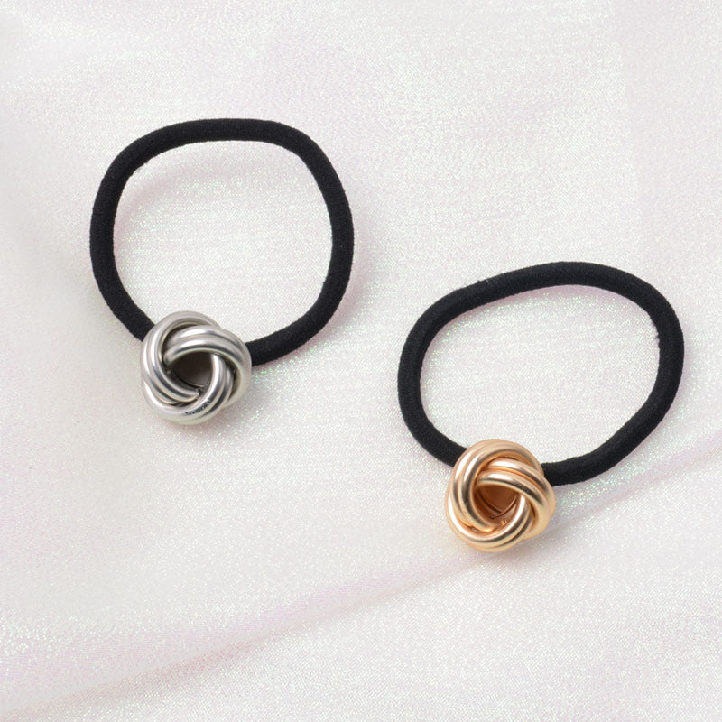 Women's Simple Style Color Block Alloy Plating Hair Tie