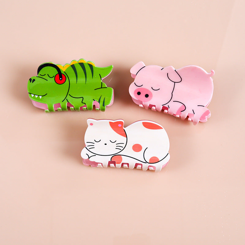 Women's Cute Animal Acetic acid sheets Hair Claws