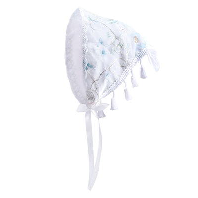 Women's Pastoral Flower Cloth Tassel Hair Band