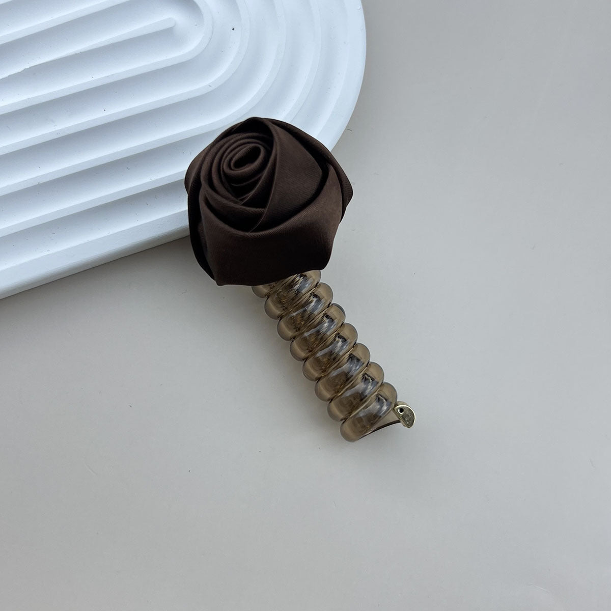 Women's Elegant Simple Style Rose Plastic Hair Tie
