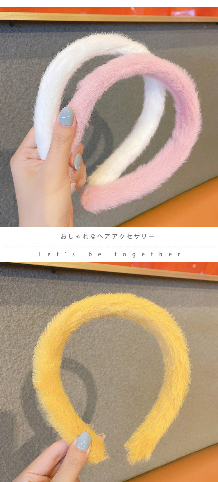 women's fashion c shape cloth handmade hair band