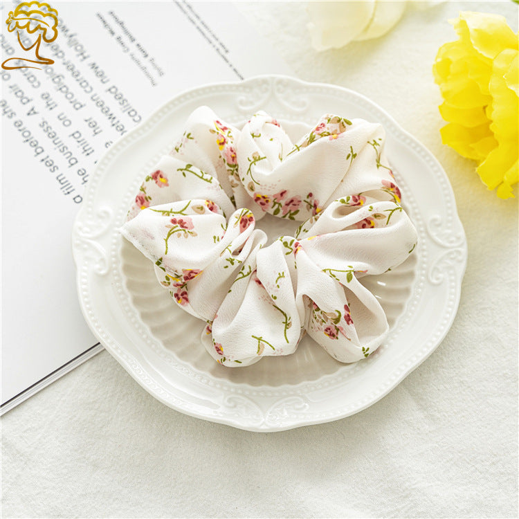 fashion flower cloth hair tie 1 piece
