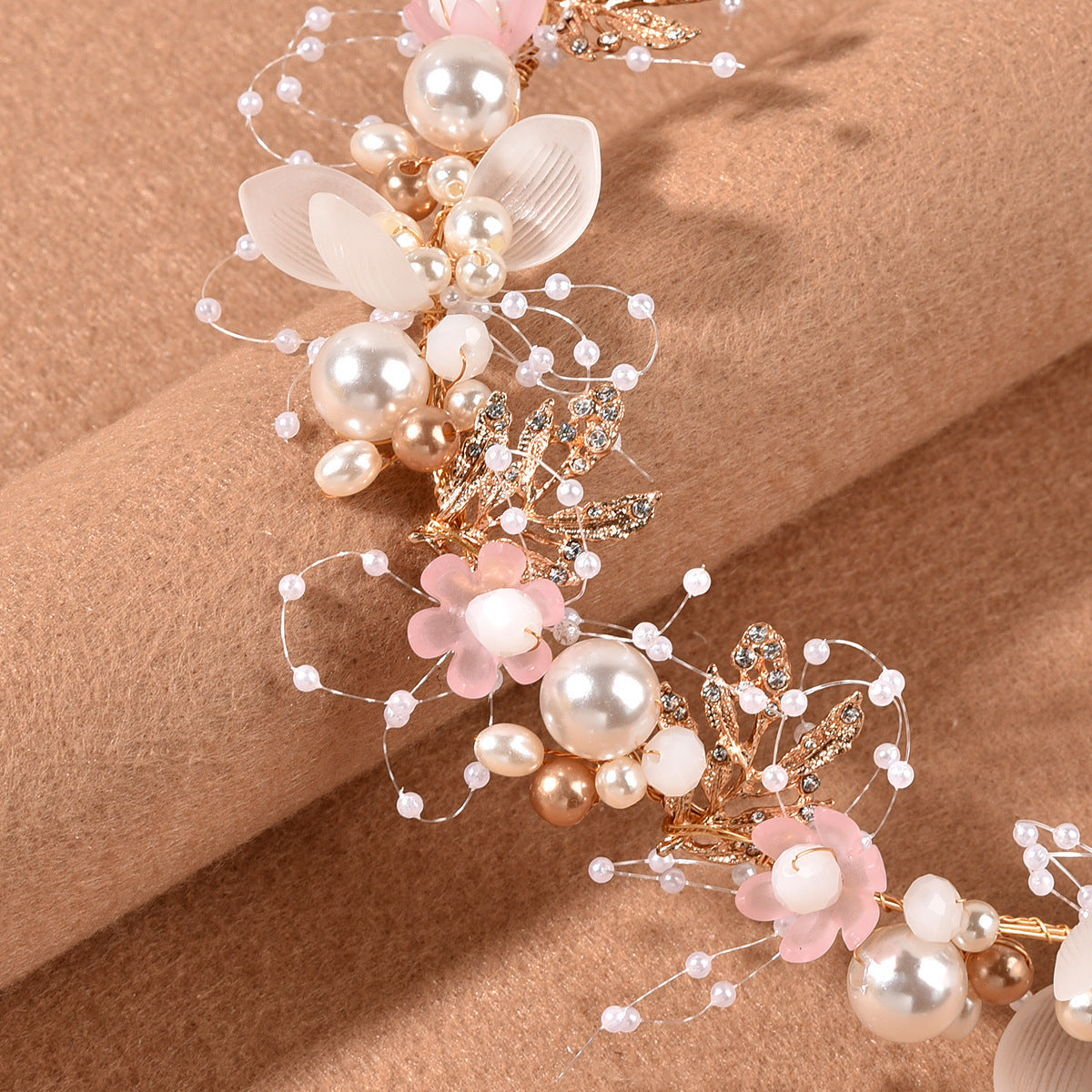 women's elegant flower alloy birdcage veils