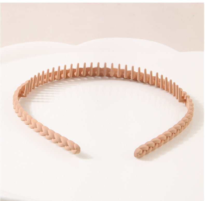 Women's Simple Style Solid Color Plastic Stoving Varnish Hair Band