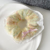Unisex Casual Sweet Rainbow yarn Rib-Knit Hair Tie