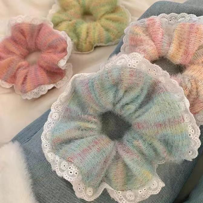 Women's Casual Simple Style Color Block Cloth Rib-Knit Hair Claws