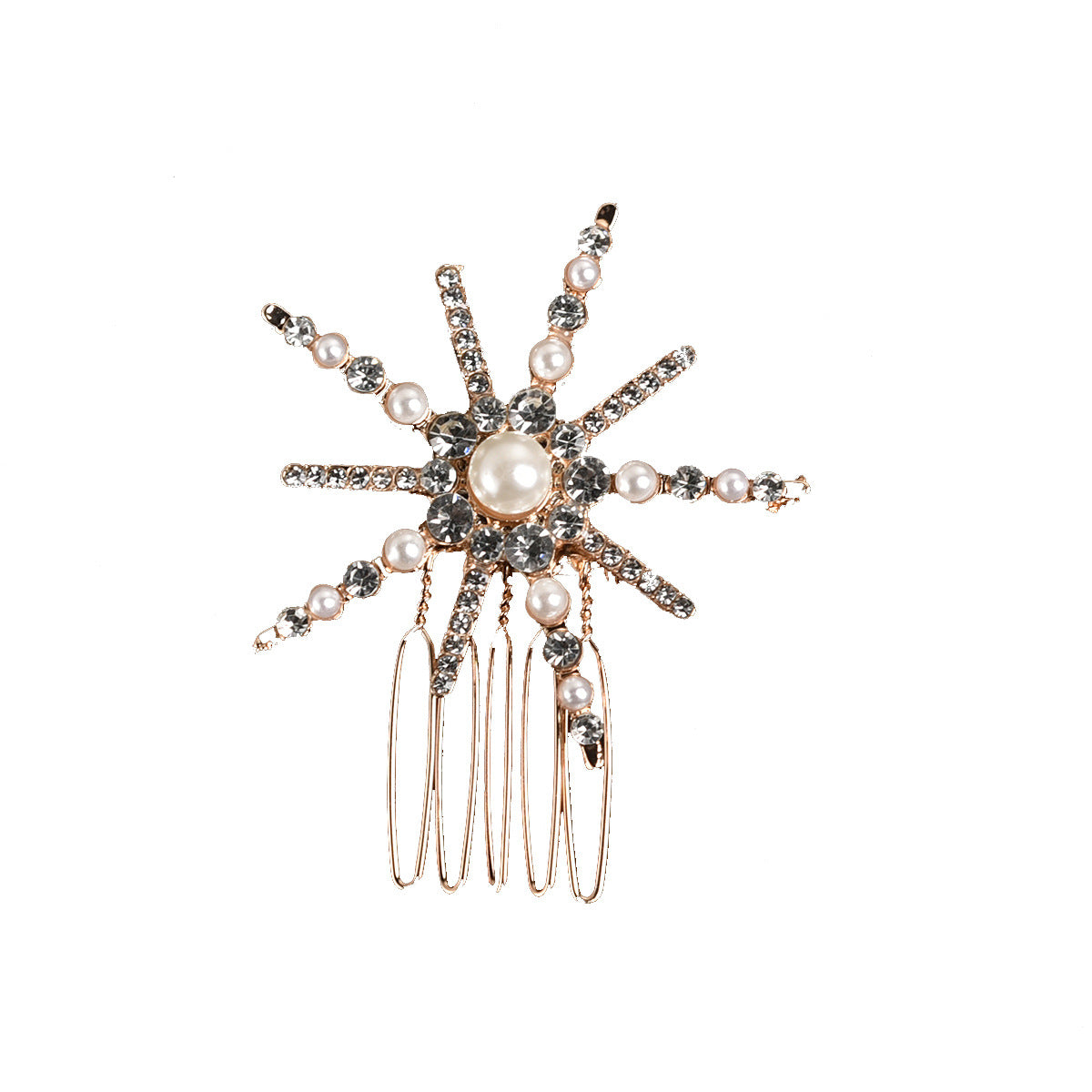 sweet sun metal diamond insert comb