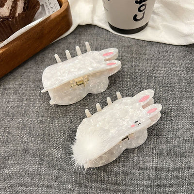 women's cute rabbit acetic acid sheets hair claws