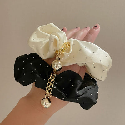 Women's Casual Sweet Solid Color Cloth Hair Tie