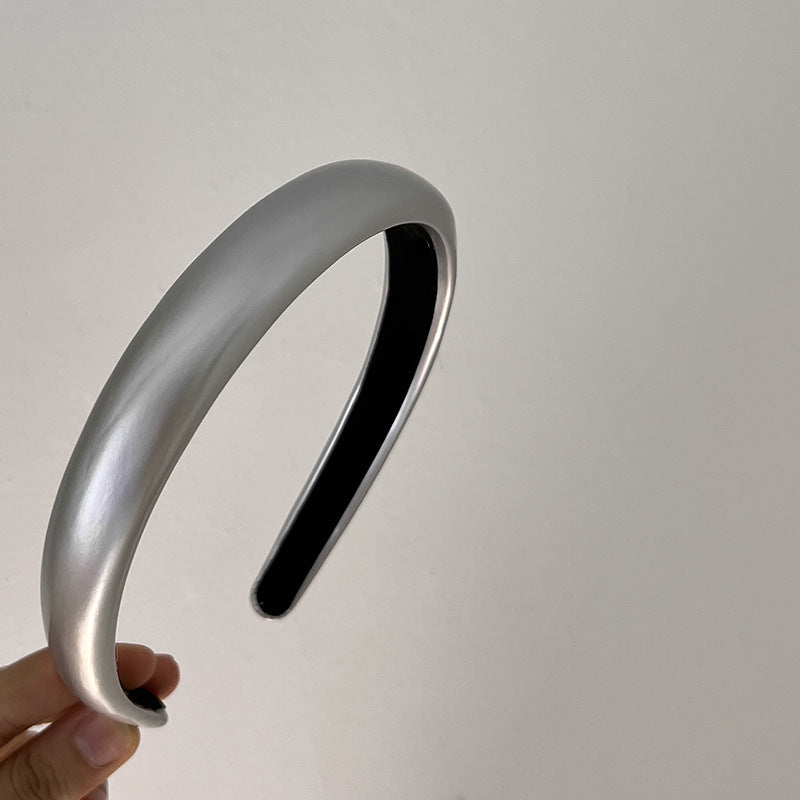 Women's Casual Simple Style Solid Color Pu Leather Handmade Hair Band