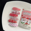 Women's Sweet Plaid Polka Dots Plastic Hair Clip