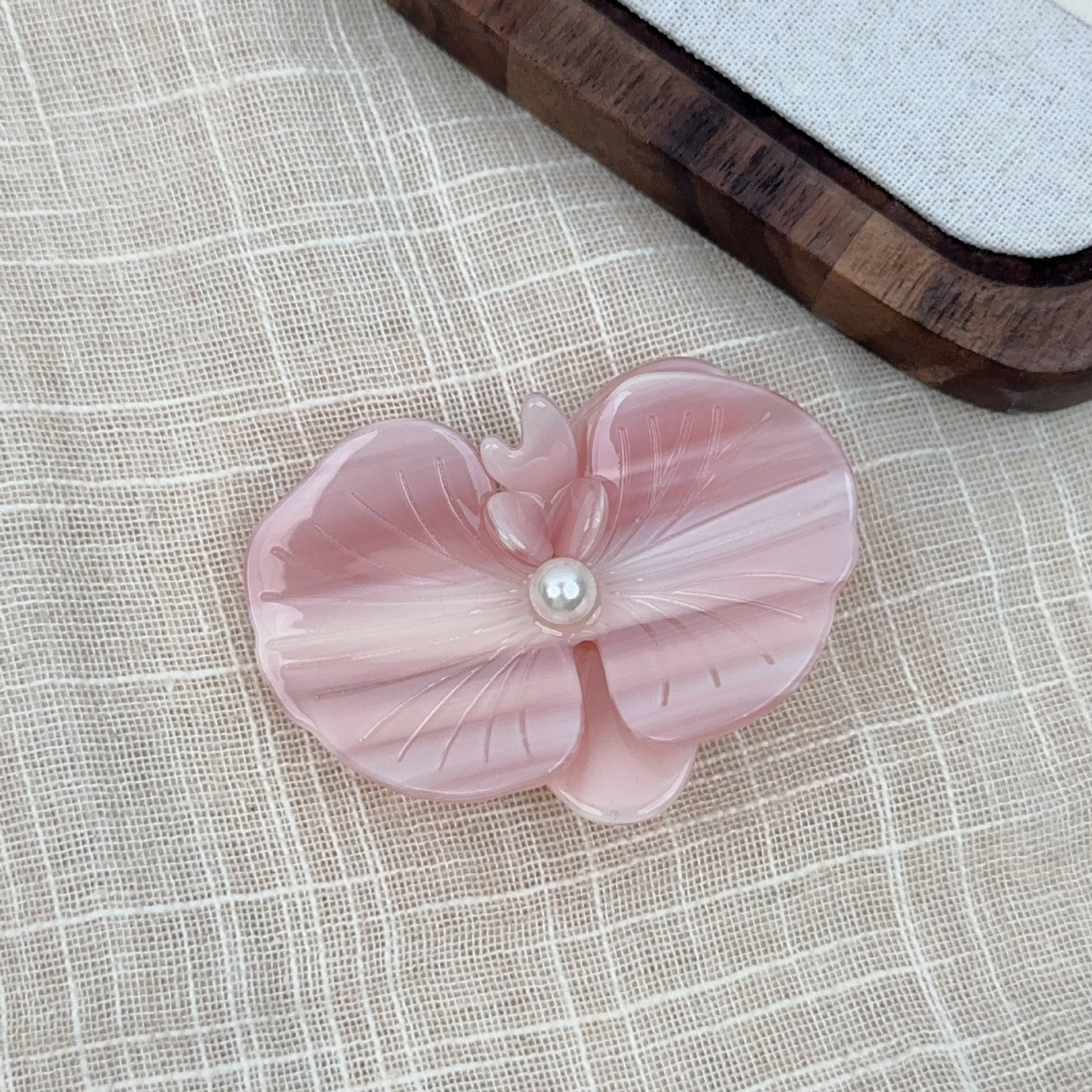 Korean Style Elegant Acetate Texture Phalaenopsis Barrettes Duckbill Clip Niche Design Exquisite Bang Clip Accessories